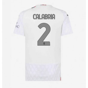 AC Milan Davide Calabria #2 Udebanetrøje Dame 2023-24 Kort ærmer